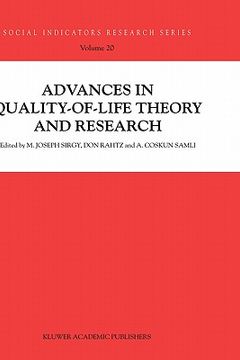 portada advances in quality-of-life theory and research (en Inglés)