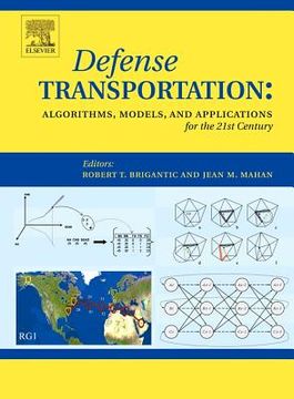 portada Defense Transportation: Algorithms, Models and Applications for the 21st Century (in English)