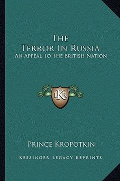 portada the terror in russia: an appeal to the british nation (en Inglés)