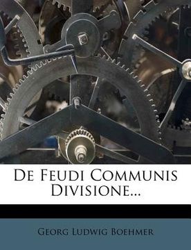portada de feudi communis divisione... (en Inglés)