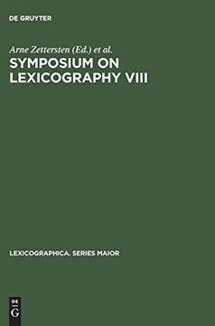 portada Symposium on Lexicography Viii (en Alemán)