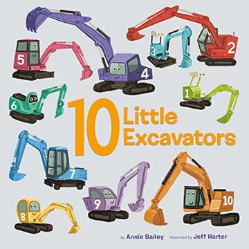 portada 10 Little Excavators (10 Little Vehicles) (in English)