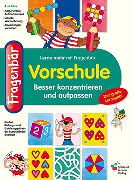 portada Fragenbär, Vorschule - Besser Konzentrieren und Aufpassen (en Alemán)