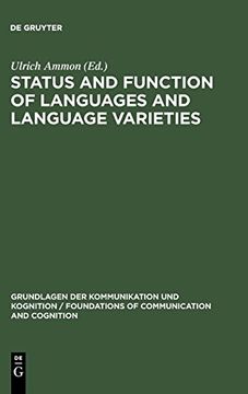 portada Status & Function of Languages & Language Varieties (Grundlagen der Kommunikation und Kognition 