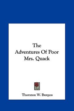 portada the adventures of poor mrs. quack (en Inglés)