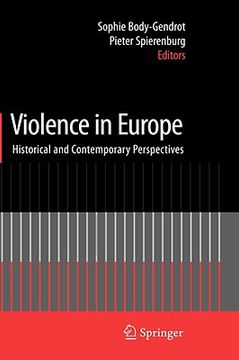 portada violence in europe: historical and contemporary perspectives (en Inglés)