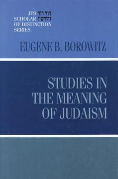portada studies in the meaning of judaism (en Inglés)