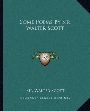 portada some poems by sir walter scott (en Inglés)