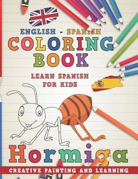 portada Coloring Book: English - Spanish I Learn Spanish for Kids I Creative Painting and Learning.