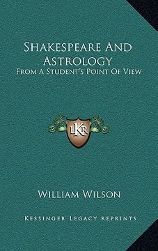 portada shakespeare and astrology: from a student's point of view