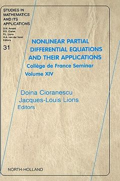 portada nonlinear partial differential equations and their applications: college de france seminar volume xiv (en Inglés)