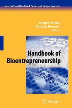 portada handbook of bioentrepreneurship (en Inglés)