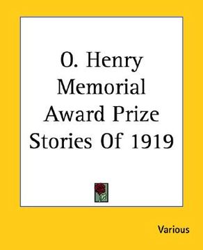 portada o. henry memorial award prize stories of 1919