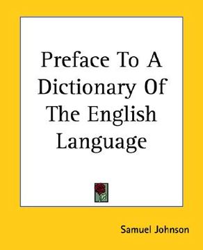 portada preface to a dictionary of the english language (en Inglés)