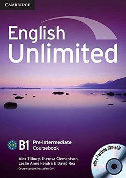 portada English Unlimited Pre-Intermediate Cours With E-Portfolio (in English)