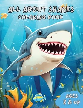 portada All About Sharks Coloring Book (in English)