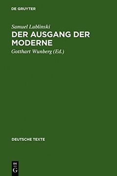 portada der ausgang der moderne: ein buch der opposition (1909) (en Inglés)