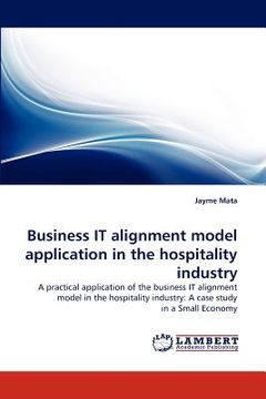 portada business it alignment model application in the hospitality industry (en Inglés)