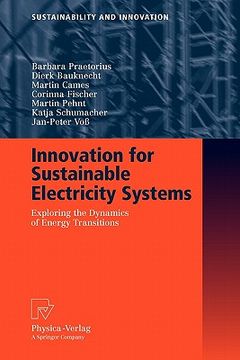portada innovation for sustainable electricity systems: exploring the dynamics of energy transitions (in English)
