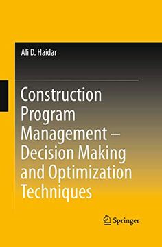 portada Construction Program Management - Decision Making and Optimization Techniques (en Inglés)