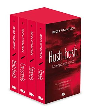 portada Tetralogía Hush Hush (Edición Estuche Con: Hush Hush , Crescendo , Silencio , Finale)