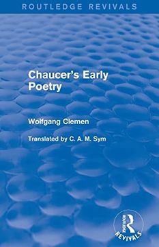 portada Chaucer's Early Poetry (Routledge Revivals) (in English)