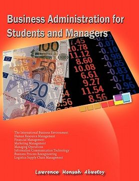 portada business administration for students & managers