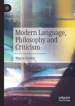 portada Modern Language, Philosophy and Criticism