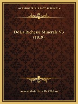 portada De La Richesse Minerale V3 (1819) (in French)