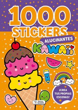 portada 1000 Stickers Kawaii Alucinantes (in Spanish)