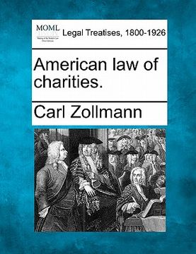 portada american law of charities. (en Inglés)