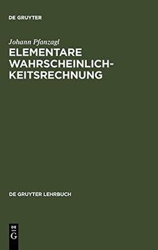 portada Elementare Wahrscheinlichkeitsrechnung (en Alemán)