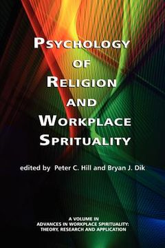 portada psychology of religion and workplace spirituality