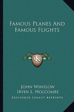 portada famous planes and famous flights (en Inglés)