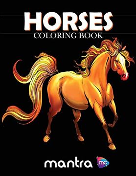 portada Horses Coloring Book: Coloring Book for Adults: Beautiful Designs for Stress Relief, Creativity, and Relaxation (in English)