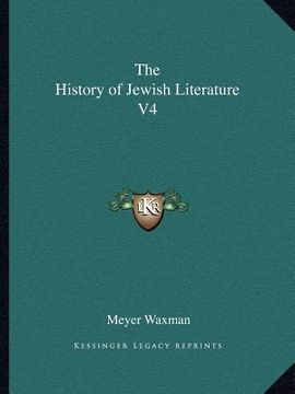 portada the history of jewish literature v4 (en Inglés)