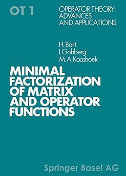 portada minimal factorization of matrix and operator functions (en Inglés)