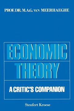 portada Economic Theory: A Critic's Companion (en Inglés)
