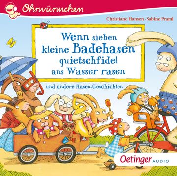 portada Wenn Sieben Kleine Badehasen Quietschfidel ans Wasser Rasen (in German)