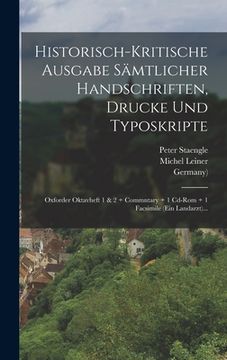 portada Historisch-kritische Ausgabe Sämtlicher Handschriften, Drucke Und Typoskripte: Oxforder Oktavheft 1 & 2 + Commntary + 1 Cd-rom + 1 Facsimile (ein Land (in German)
