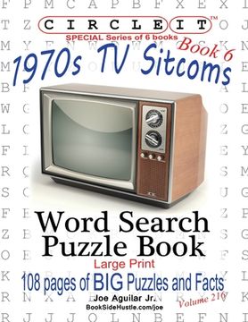 portada Circle It, 1970s Sitcoms Facts, Book 6, Word Search, Puzzle Book (en Inglés)