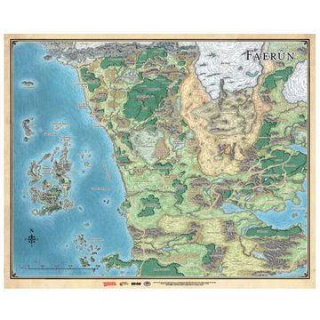 portada Dungeons and Dragons Mapa de Faerûn
