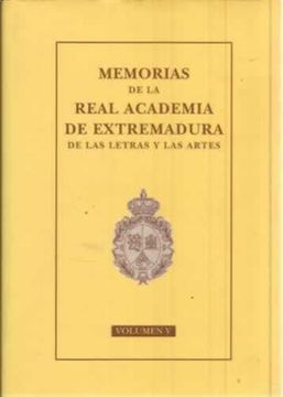 portada Memorias de la Real Academia de Extremadura de las Letras y las Artes. Volumen v