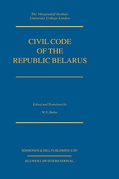 portada civil code of the republic belarus (en Inglés)
