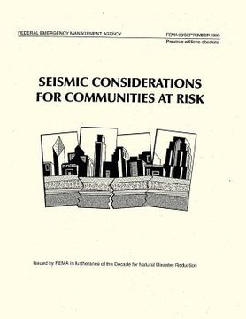 portada Seismic Considerations for Communities at Risk (FEMA 83) (en Inglés)