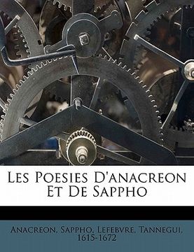 portada Les Poesies d'Anacreon Et de Sappho (en Francés)