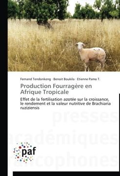 portada Production Fourragere En Afrique Tropicale
