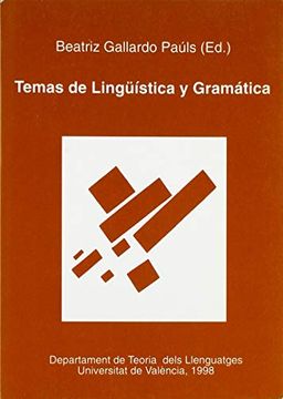 Libro Temas de Lingüística y Gramática (libro en Español, Catalán), Joaquín  García-Medall Villanueva,Miguel Casas Gómez,Mauro Andrés Fernández  Rodríguez, ISBN 9788437034959. Comprar en Buscalibre