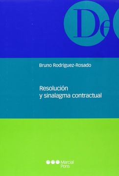 portada Resolución Y Sinalagma Contractual (in Spanish)