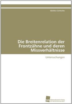 portada Die Breitenrelation Der Frontzahne Und Deren Missverhaltnisse